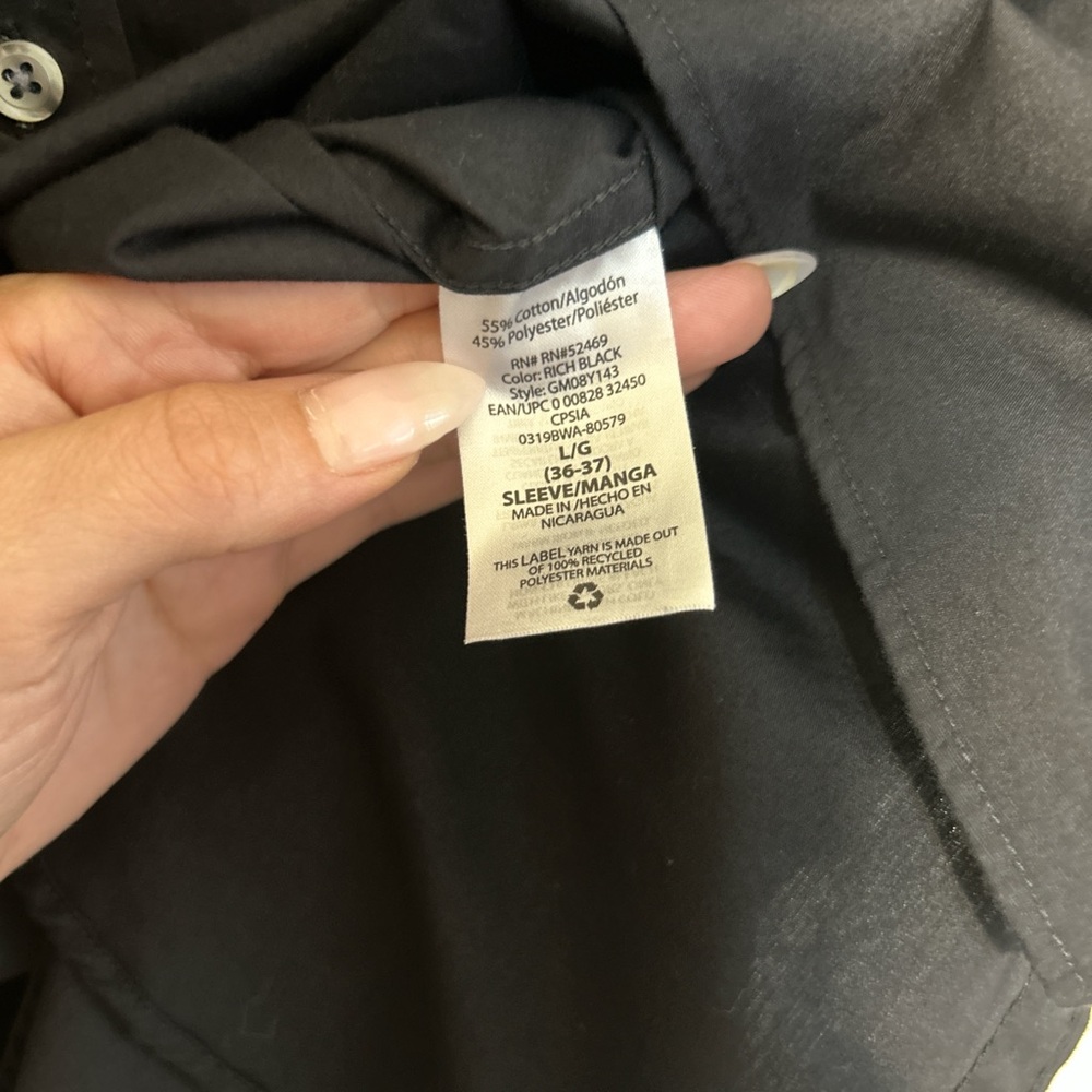 George Men's Black Casual Button Down Shirt - Picture 4 of 6